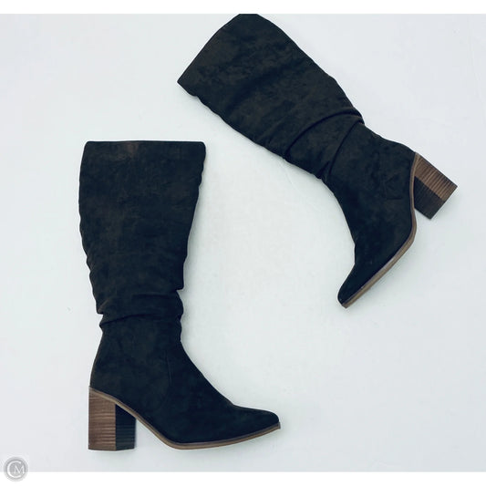Boots Mid-calf Heels By Universal Thread In Brown, Size: 8