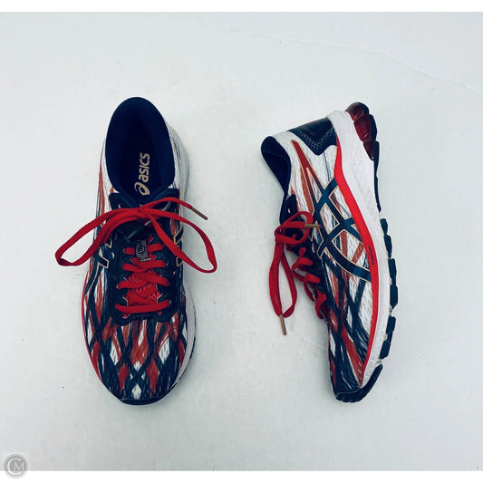 Shoes Athletic By Asics In Blue & Red & White, Size: 9