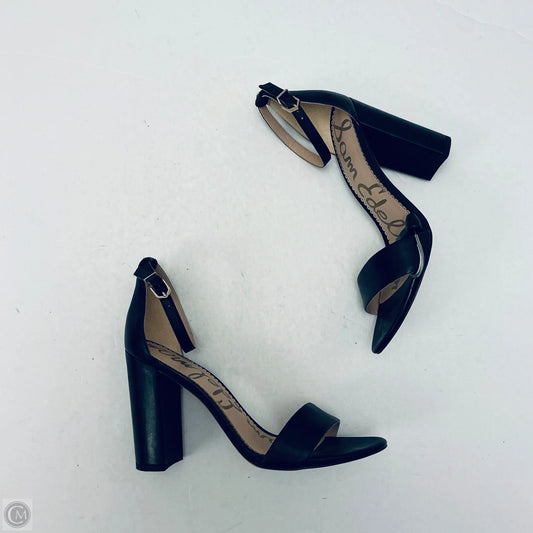 Sandals Heels Block By Sam Edelman In Black, Size: 9