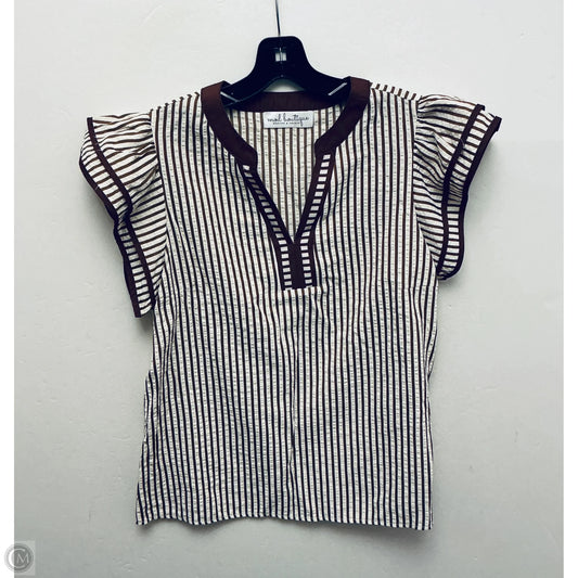 Top Short Sleeve By Mod Boutique In Striped Pattern, Size: S