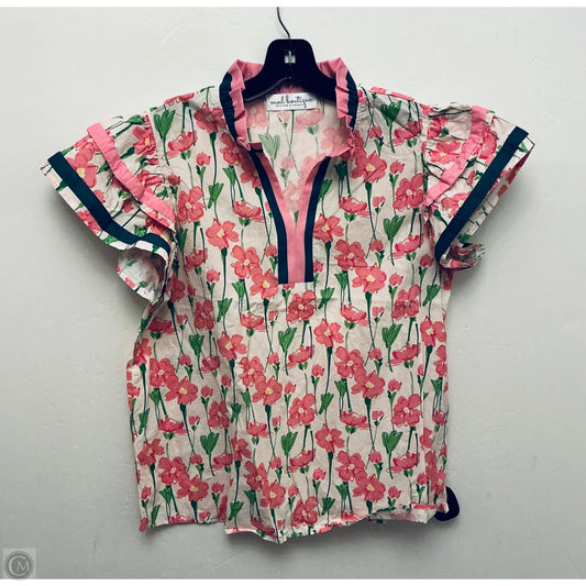 Top Short Sleeve By Mod Boutique In Floral Print, Size: S
