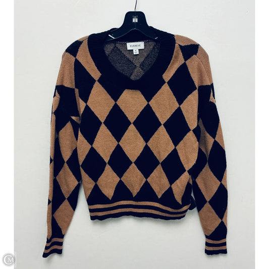 Sweater By Evereve In Black & Brown, Size: M