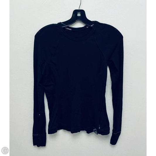 Top Long Sleeve By Lululemon In Black, Size: M