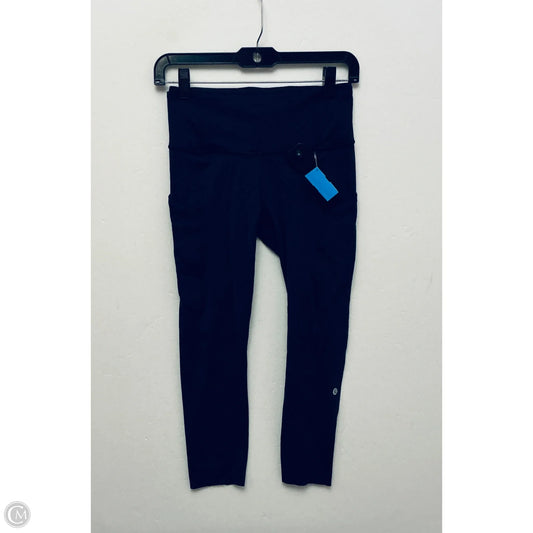 Athletic Capris By Lululemon In Navy, Size: 6