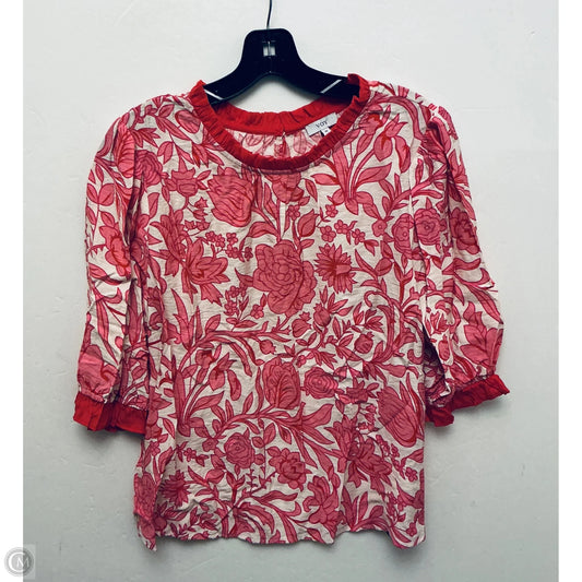 Top Short Sleeve By Voy In Floral Print, Size: M