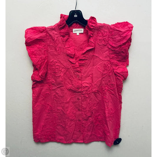 Top Short Sleeve By Entro In Pink, Size: M