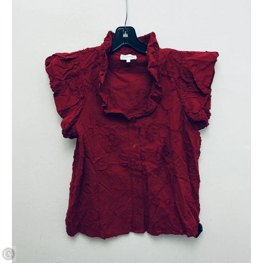 Top Short Sleeve By Entro In Red, Size: M