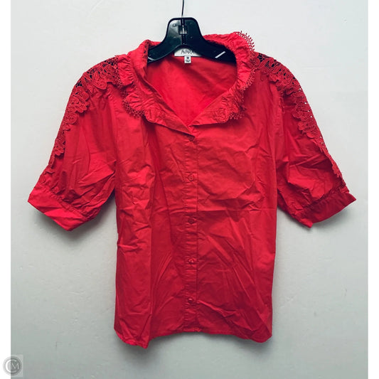 Top Short Sleeve By Avara In Pink, Size: M
