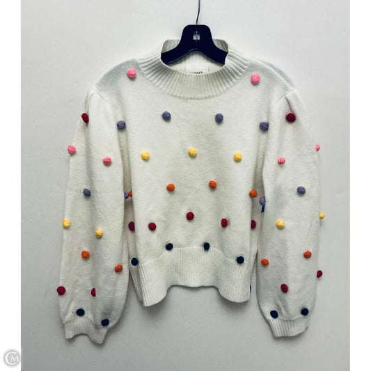 Sweater By Andree By Unit In White, Size: M
