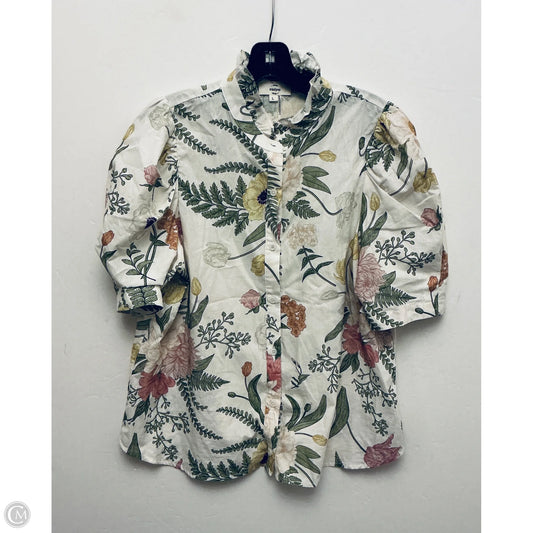 Top Short Sleeve By Entro In Floral Print, Size: L