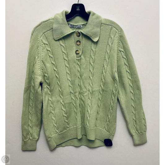 Sweater By Zara In Green, Size: S