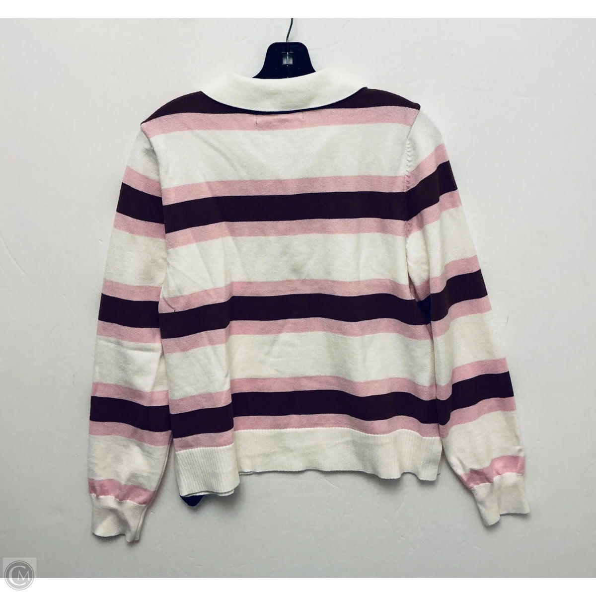 Sweater By Clothes Mentor In Striped Pattern, Size: M