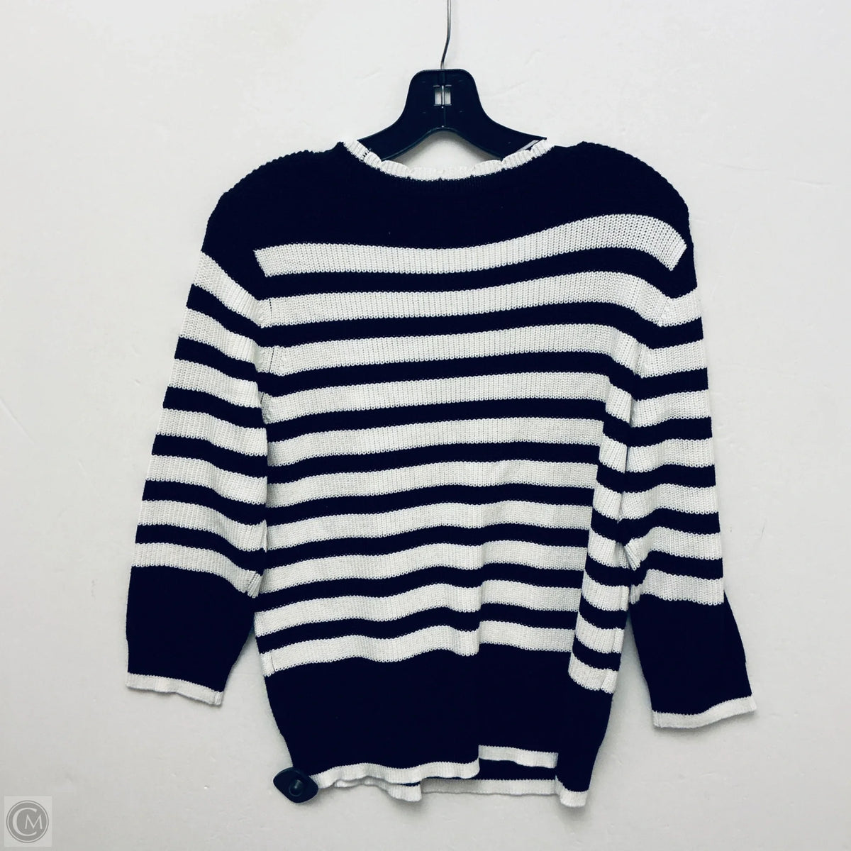 Sweater By Clothes Mentor In Striped Pattern, Size: M