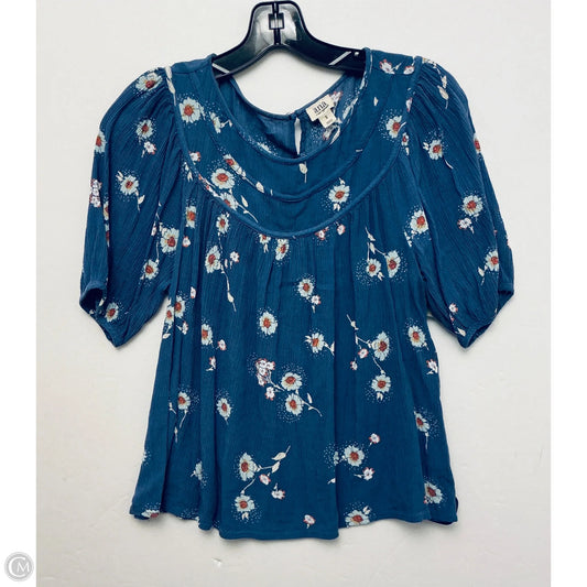 Top Short Sleeve By Ana In Blue, Size: S
