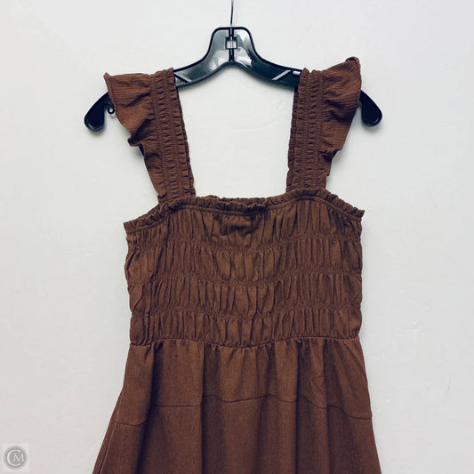 Dress Casual Maxi By Old Navy In Brown, Size: M