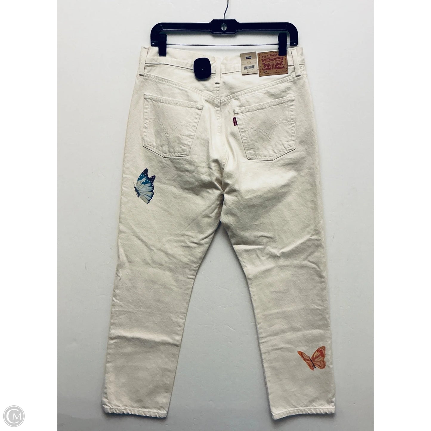 Jeans Boyfriend By Levis In Tan, Size: 10