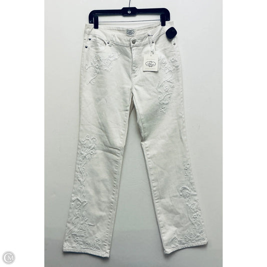 Jeans Straight By White House Black Market In White, Size: 10