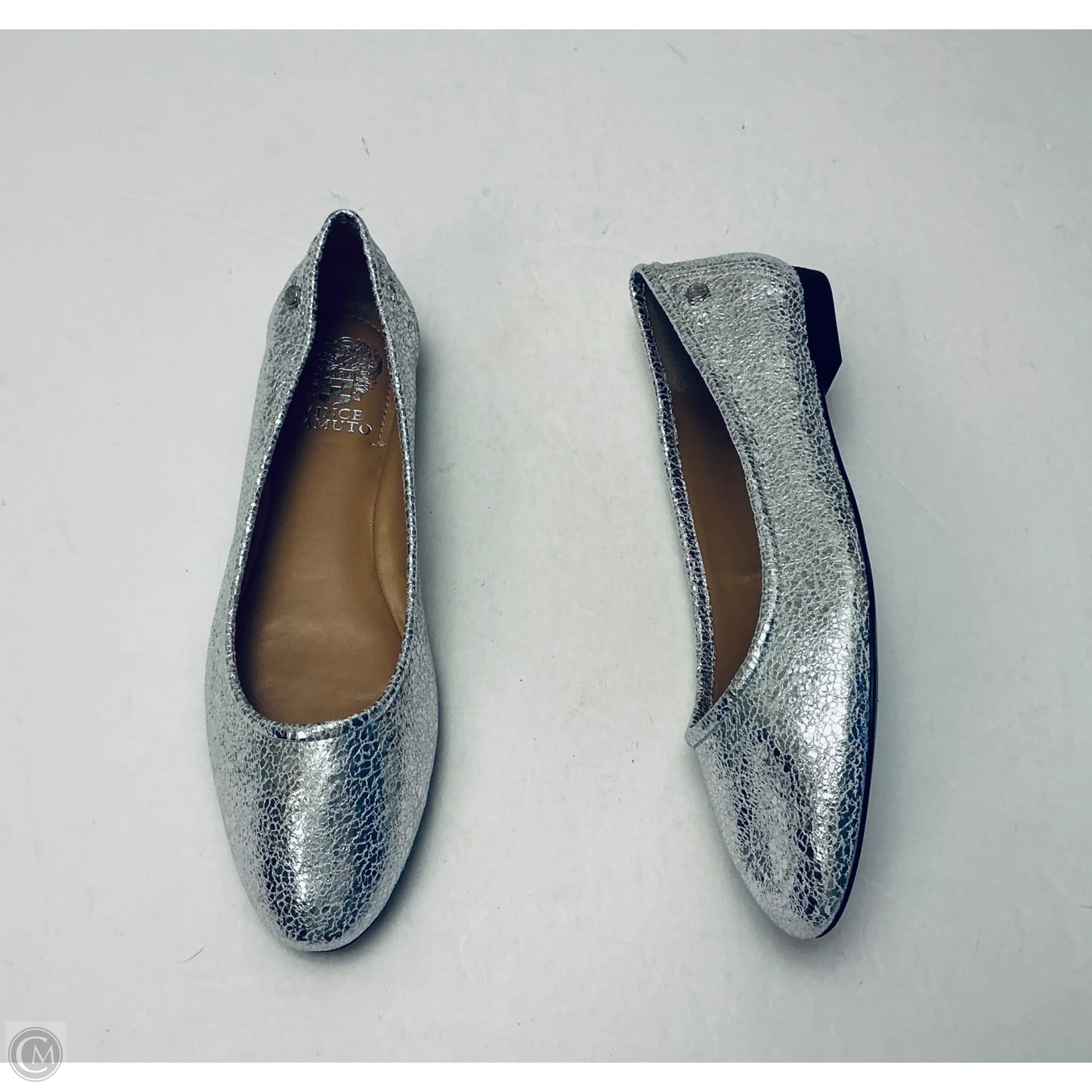 Shoes Flats By Vince Camuto In Silver, Size: 9.5