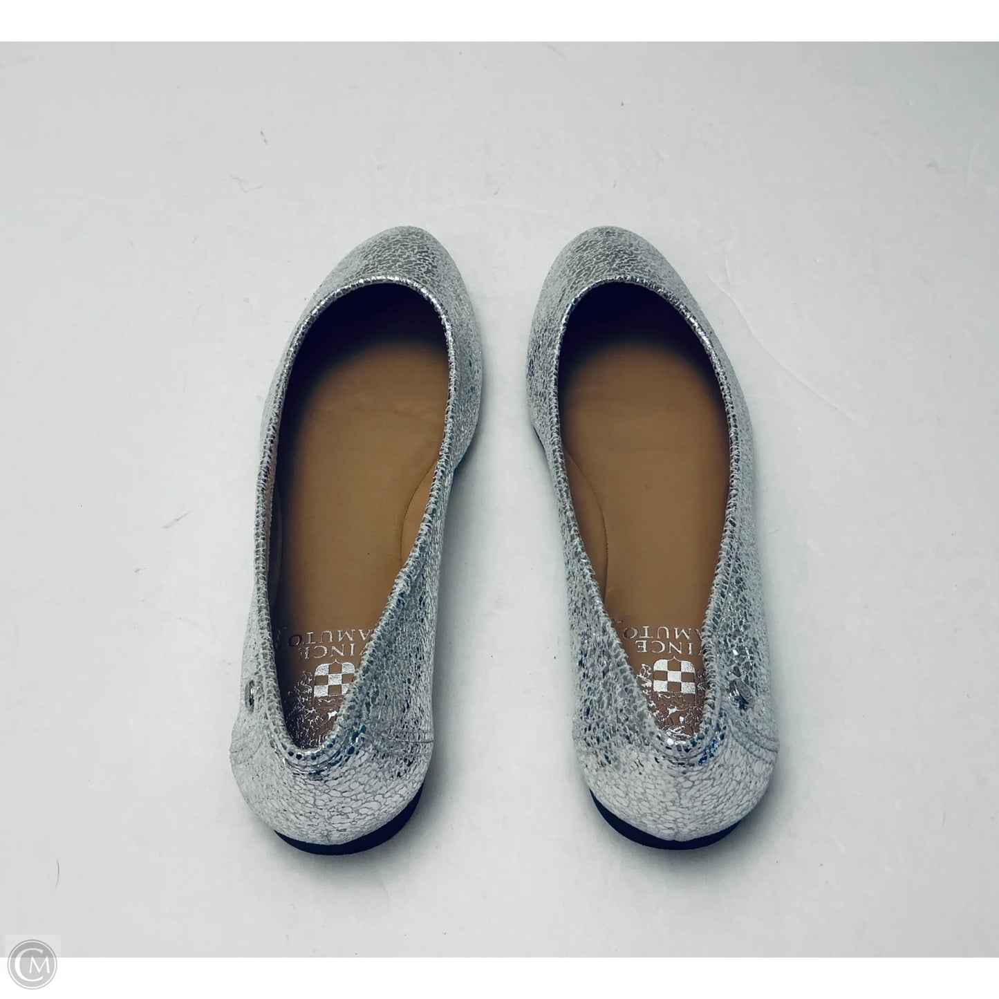 Shoes Flats By Vince Camuto In Silver, Size: 9.5