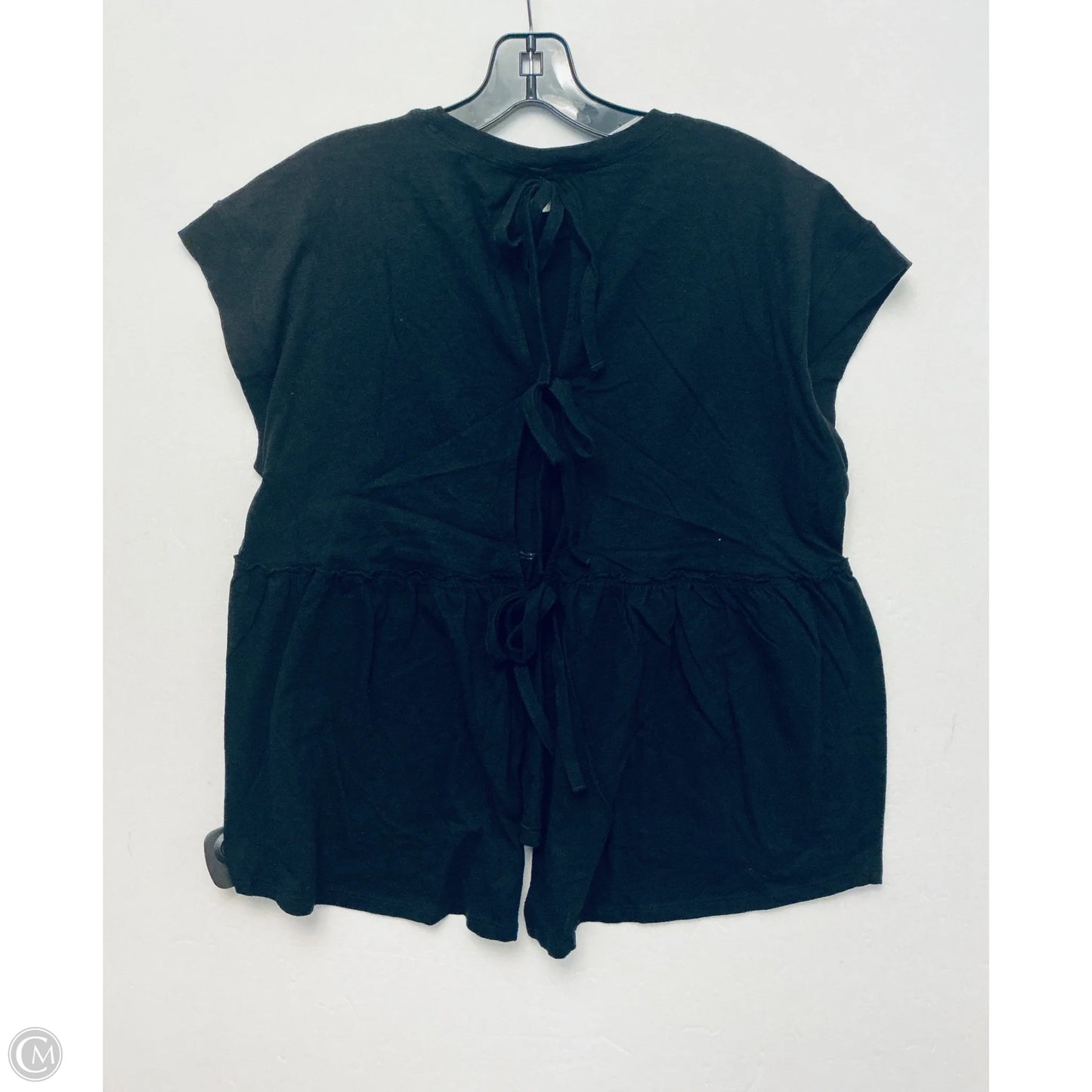 Top Short Sleeve By American Eagle In Black, Size: S