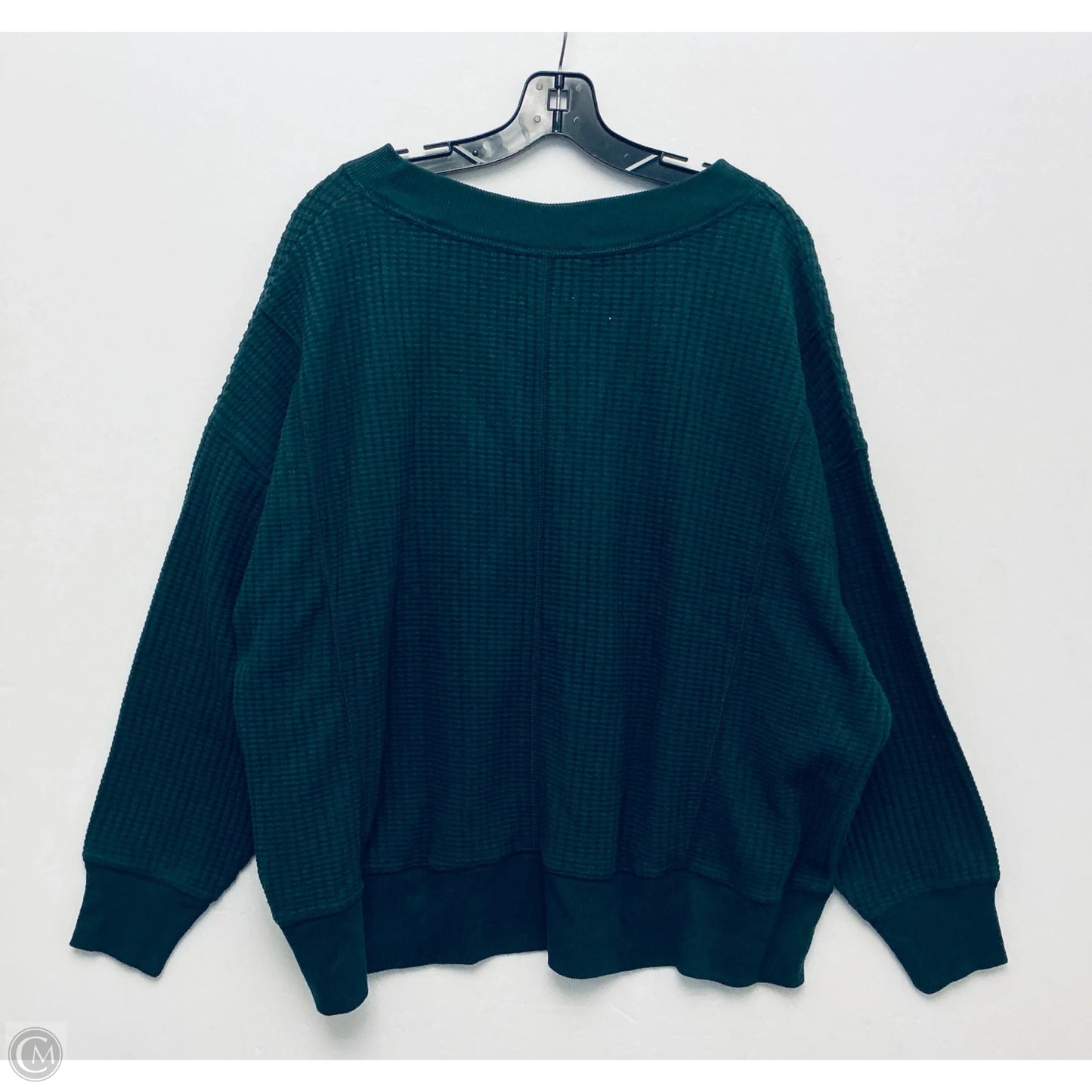 Top Long Sleeve By American Eagle In Green, Size: S