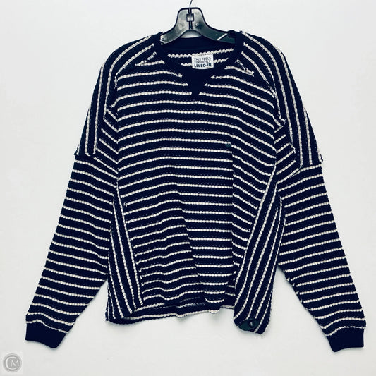 Top Long Sleeve By American Eagle In Navy, Size: Xs