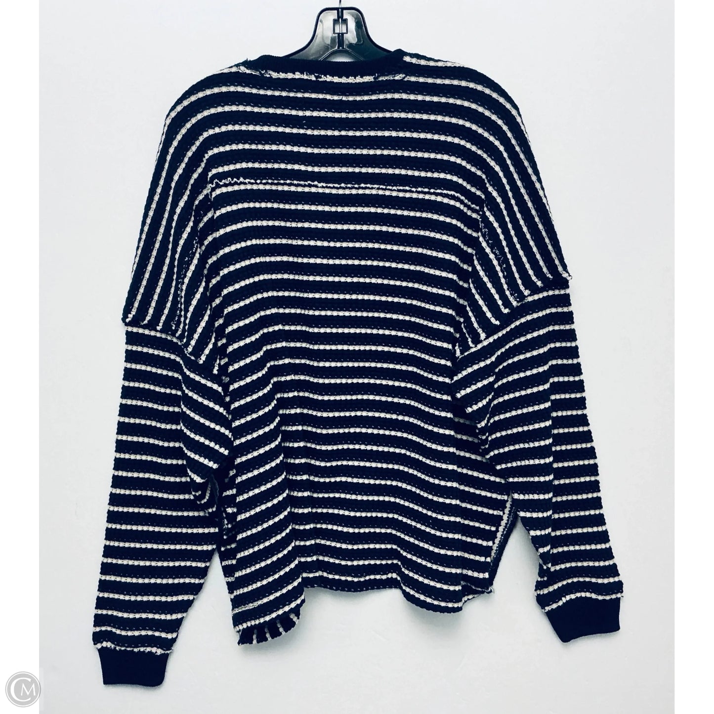 Top Long Sleeve By American Eagle In Navy, Size: Xs