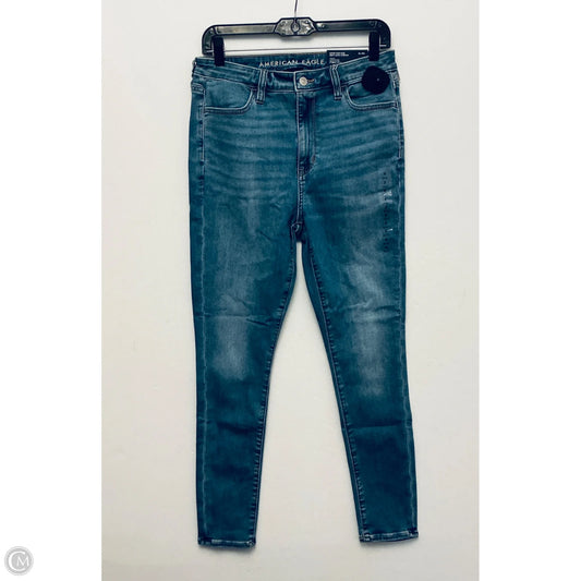 Jeans Skinny By American Eagle In Blue, Size: 8