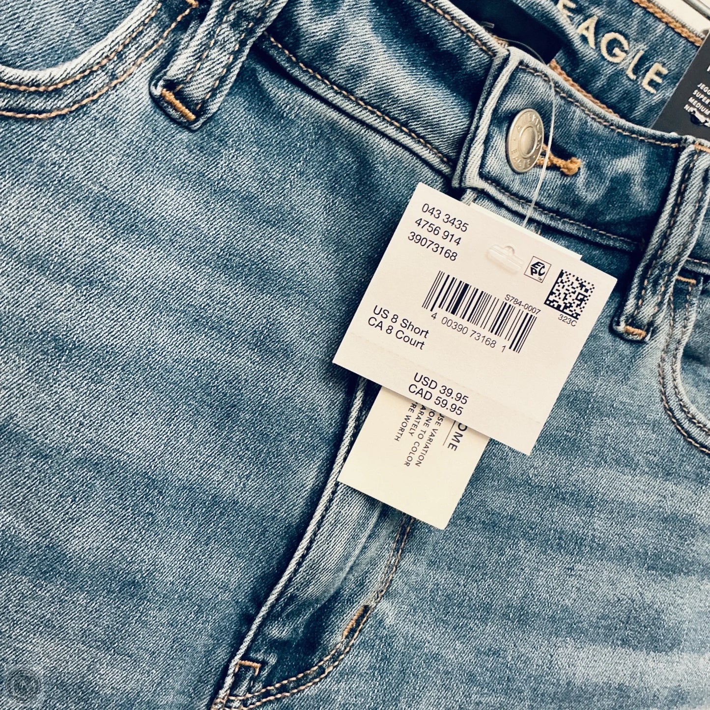 Jeans Skinny By American Eagle In Blue, Size: 8
