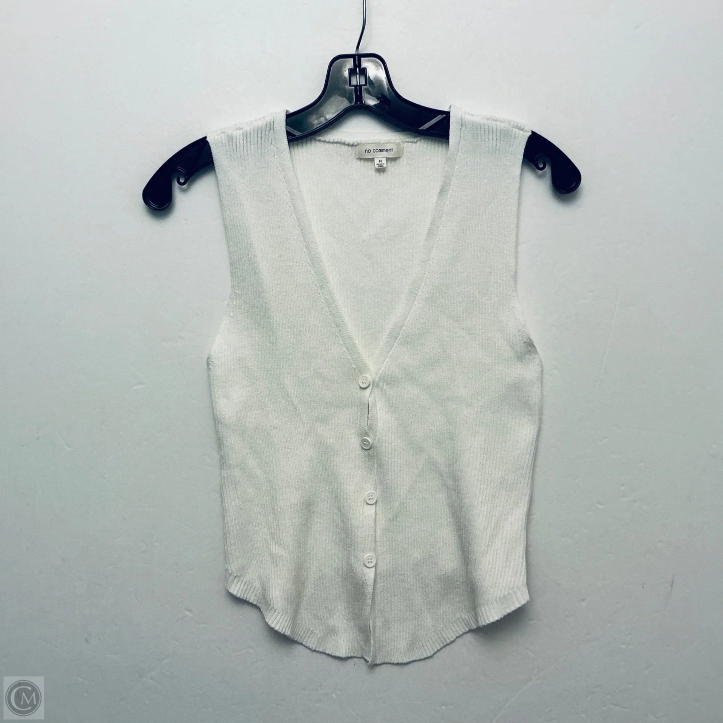 Top Sleeveless By No Comment In White, Size: M