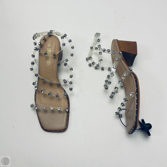 Shoes Heels Block By Dream Pairs In Clear, Size: 8.5