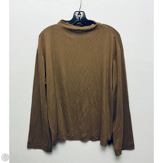 Top Long Sleeve By Banana Republic In Tan, Size: L