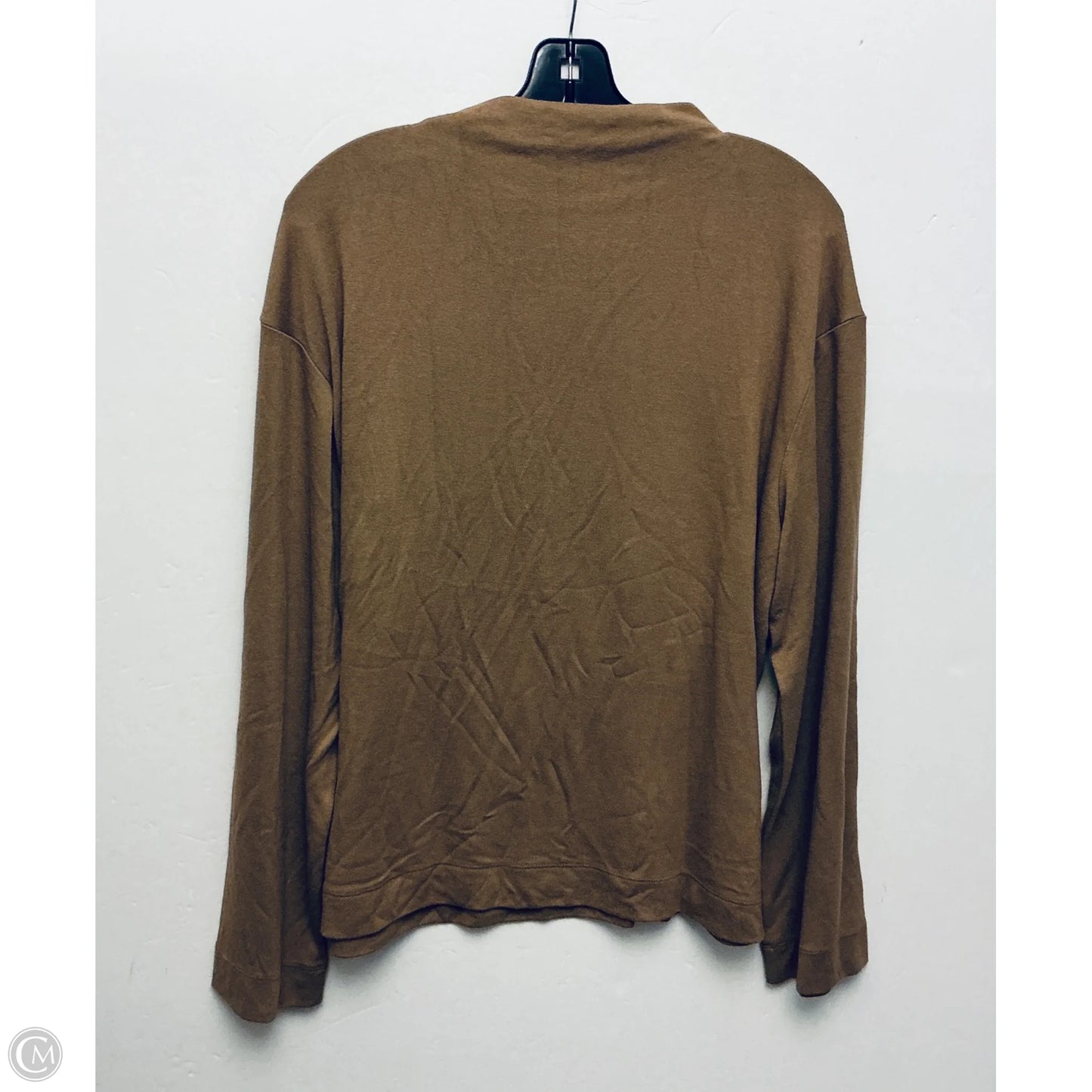 Top Long Sleeve By Banana Republic In Tan, Size: L