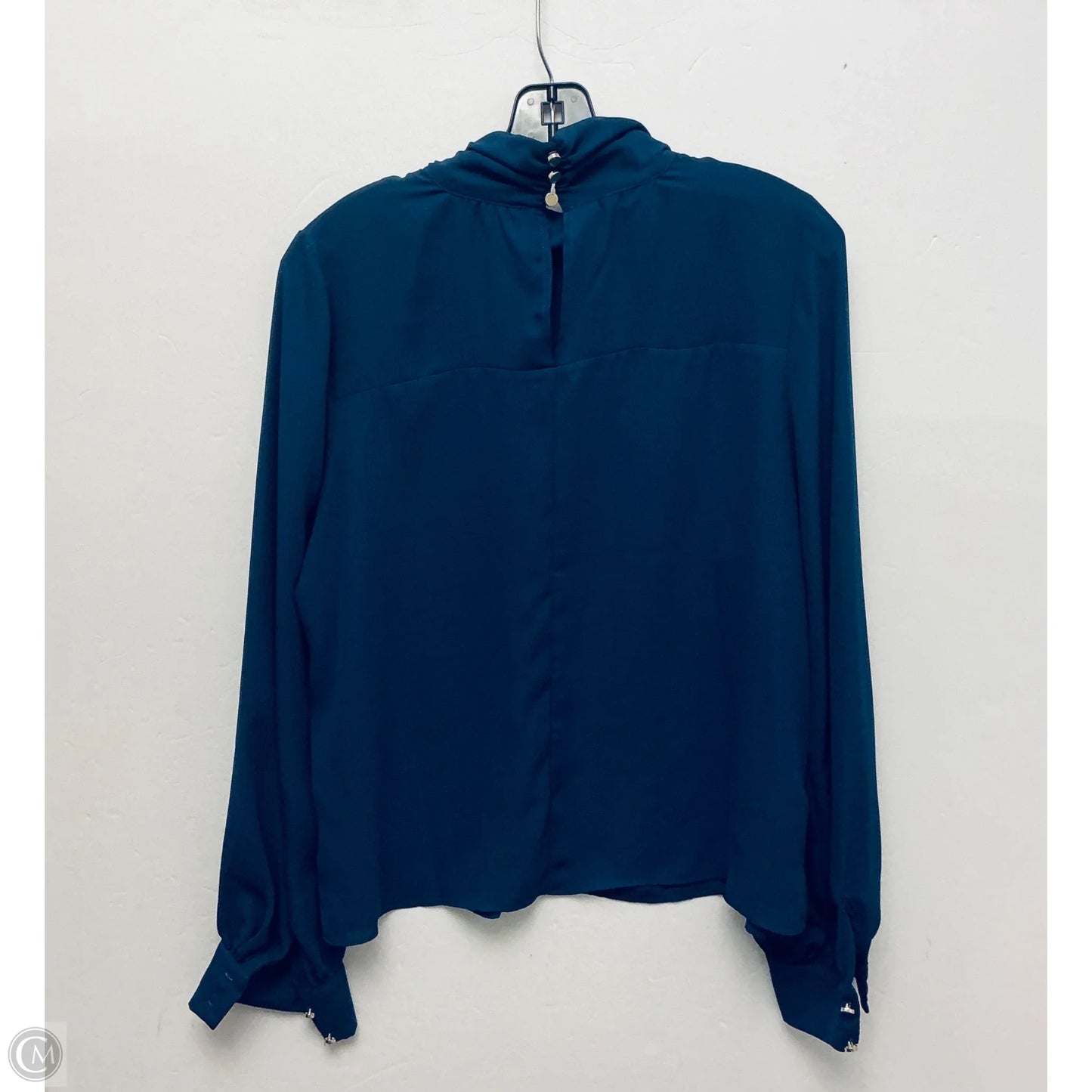 Top Long Sleeve By Karen Millen In Navy, Size: L