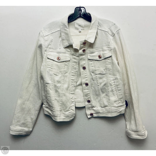 Jacket Denim By A Loves A In White, Size: L