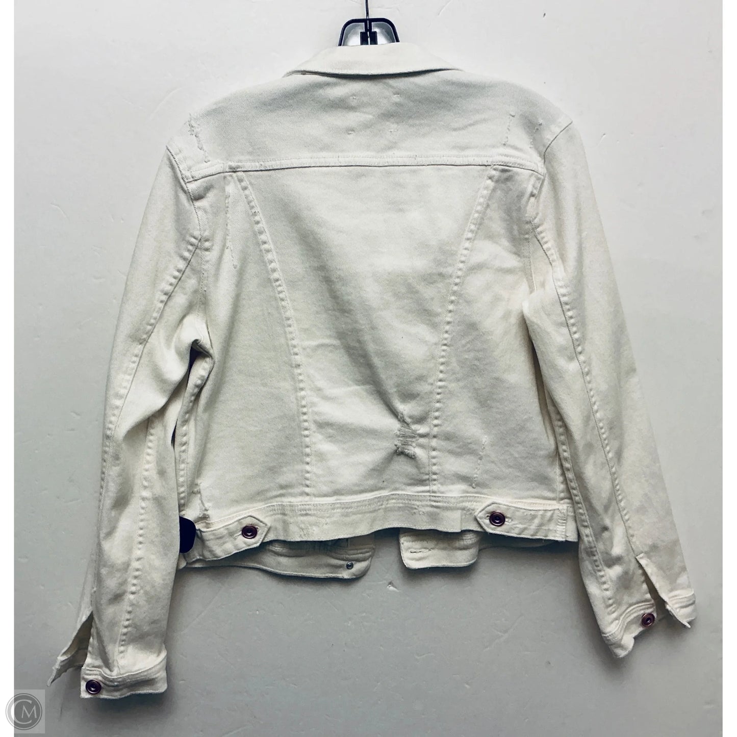 Jacket Denim By A Loves A In White, Size: L