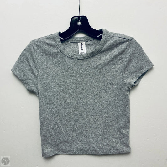 Top Short Sleeve Basic By Abound In Grey, Size: M
