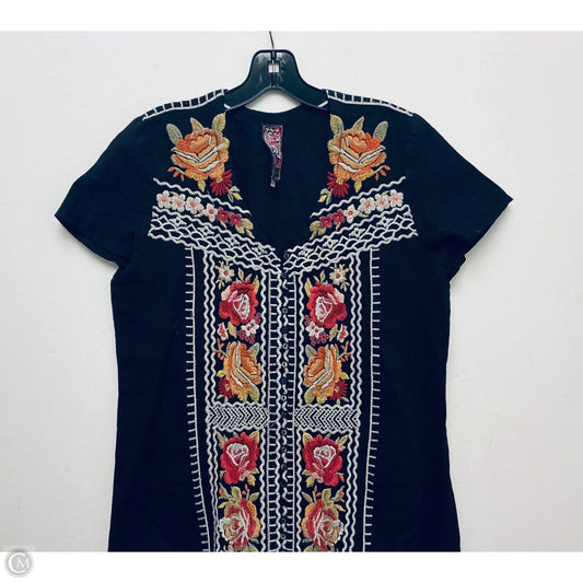 Dress Casual Short By Johnny Was In Black, Size: M