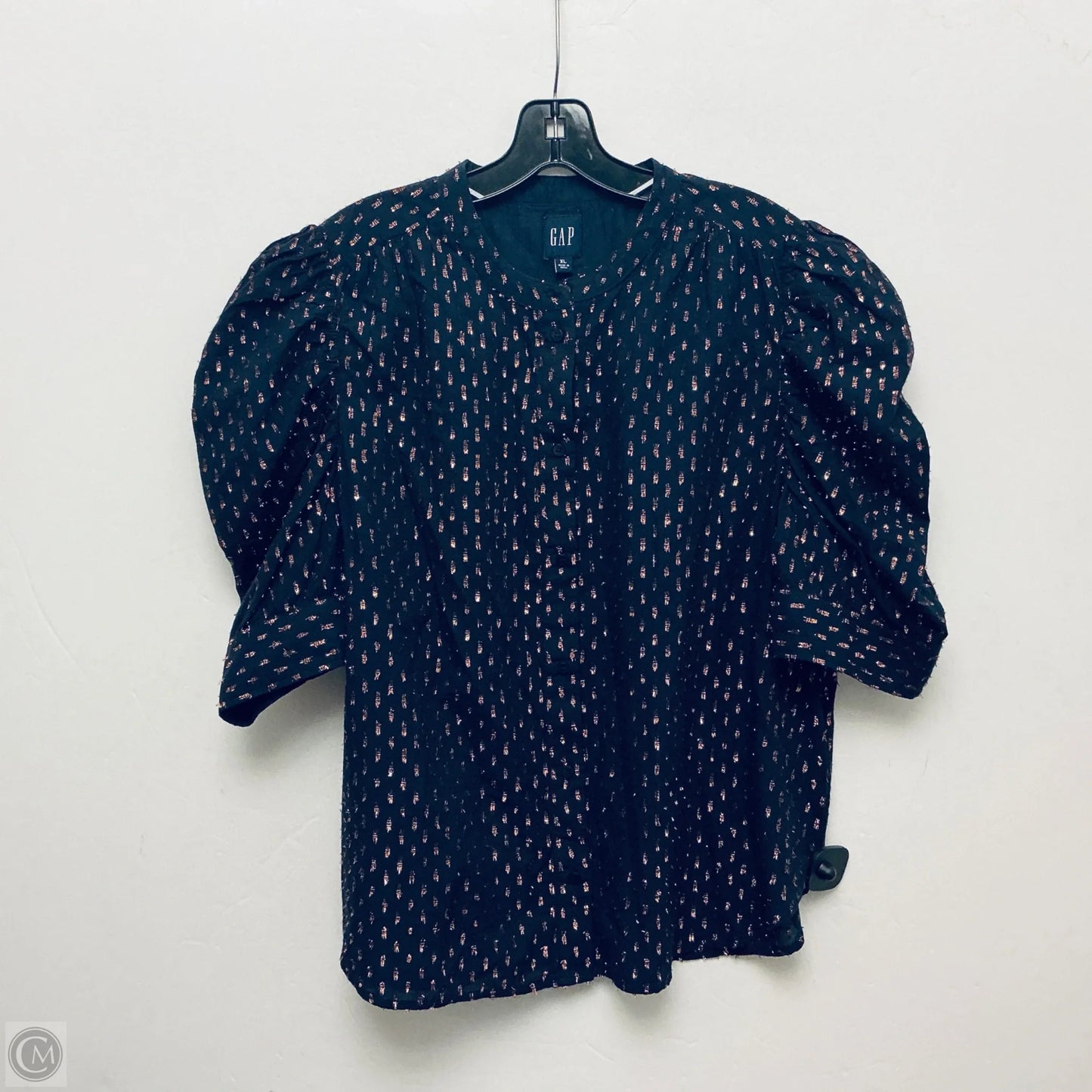 Top Short Sleeve By Gap In Navy, Size: Xl