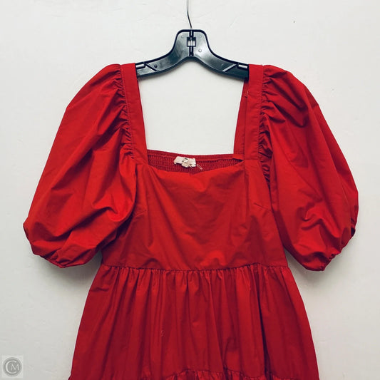 Dress Casual Midi By Entro In Red, Size: L