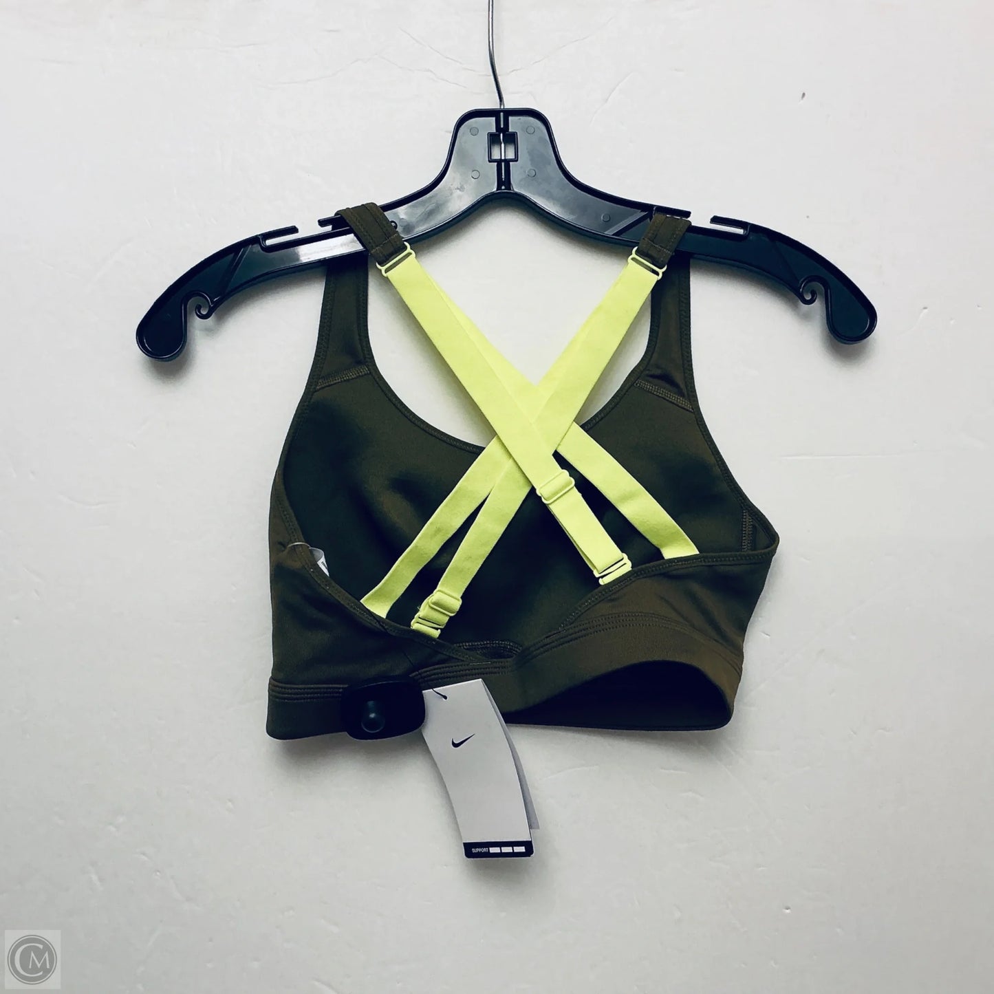 Athletic Bra By Nike In Green, Size: S