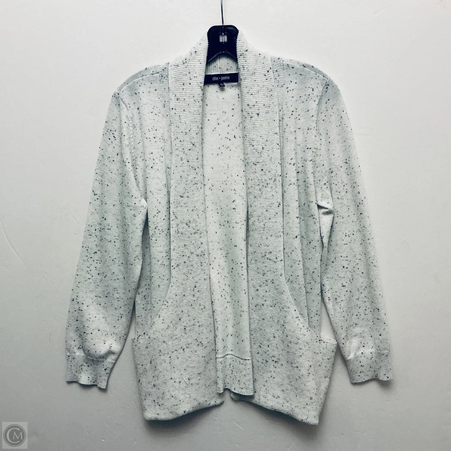 Sweater Cardigan By Clothes Mentor In White, Size: M