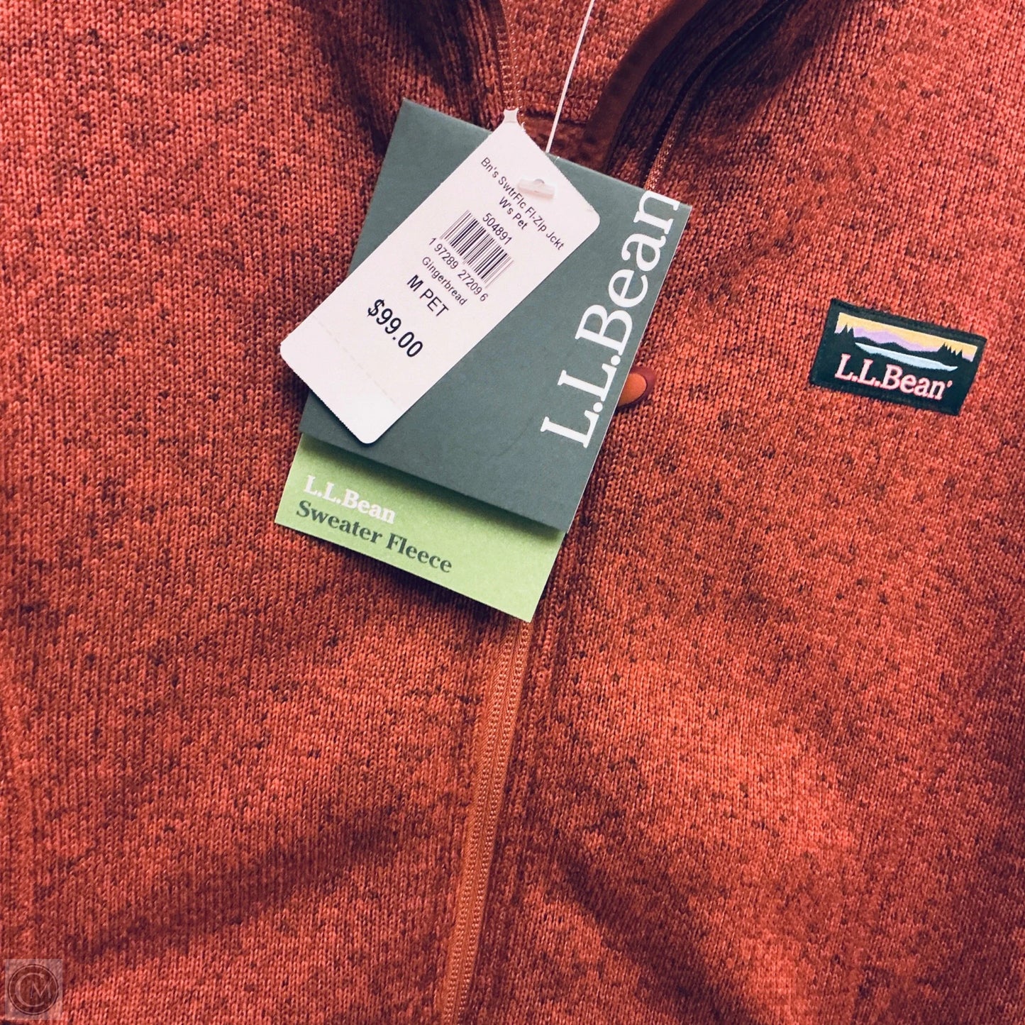Sweater By L.l. Bean In Orange, Size: Mp