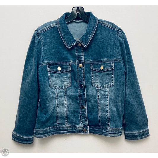 Jacket Denim By Soft Surroundings In Blue, Size: Lp
