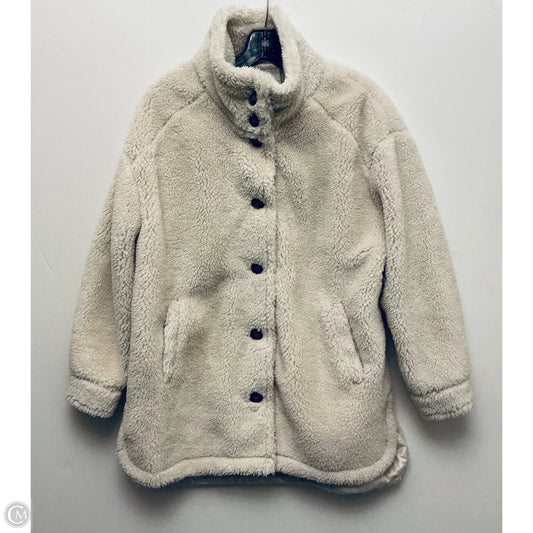 Jacket Faux Fur & Sherpa By Coldwater Creek In White, Size: Mp