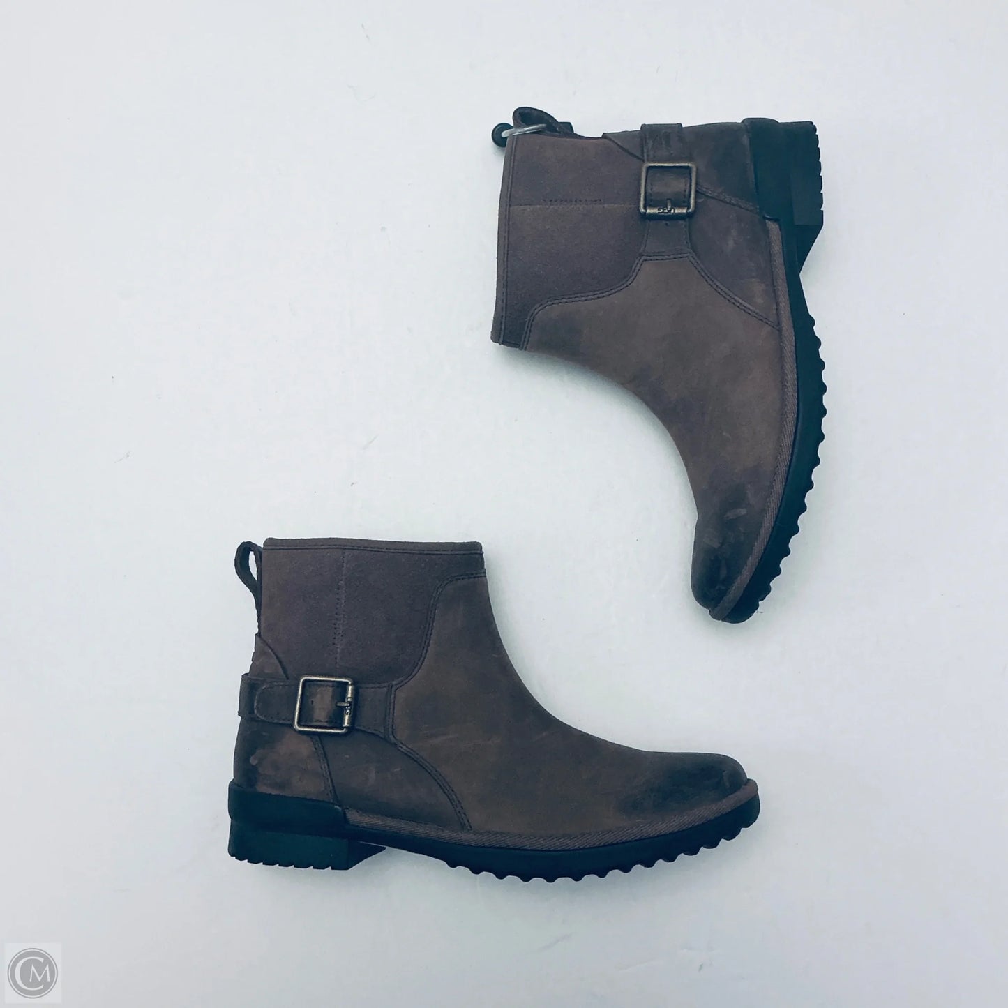 Boots Designer By Ugg In Brown, Size: 7.5