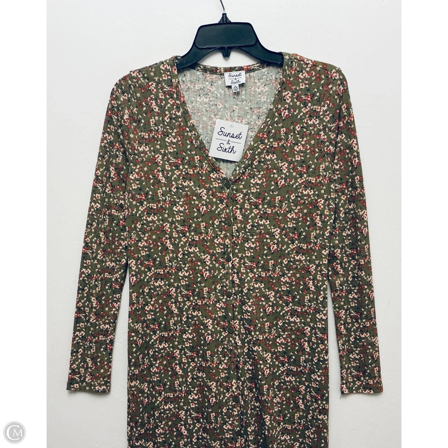 Dress Casual Midi By Clothes Mentor In Green, Size: M