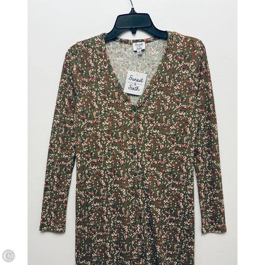 Dress Casual Midi By Clothes Mentor In Green, Size: M