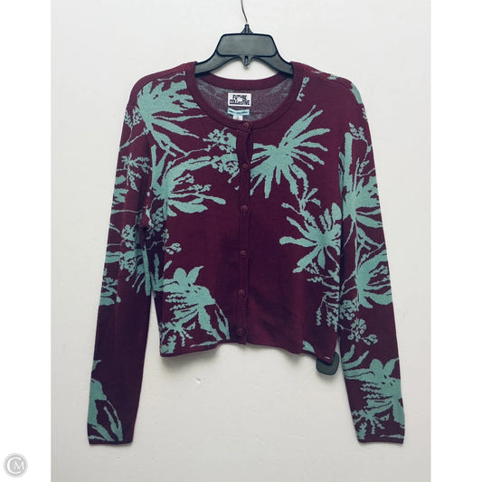Sweater Cardigan By Future Collective In Purple, Size: M
