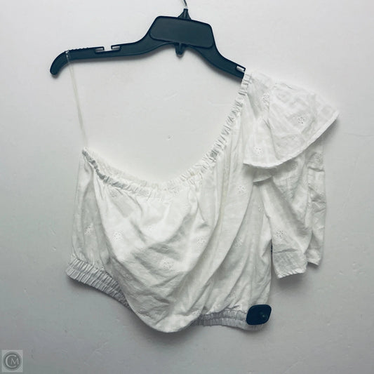 Top Short Sleeve By Universal Thread In White, Size: M